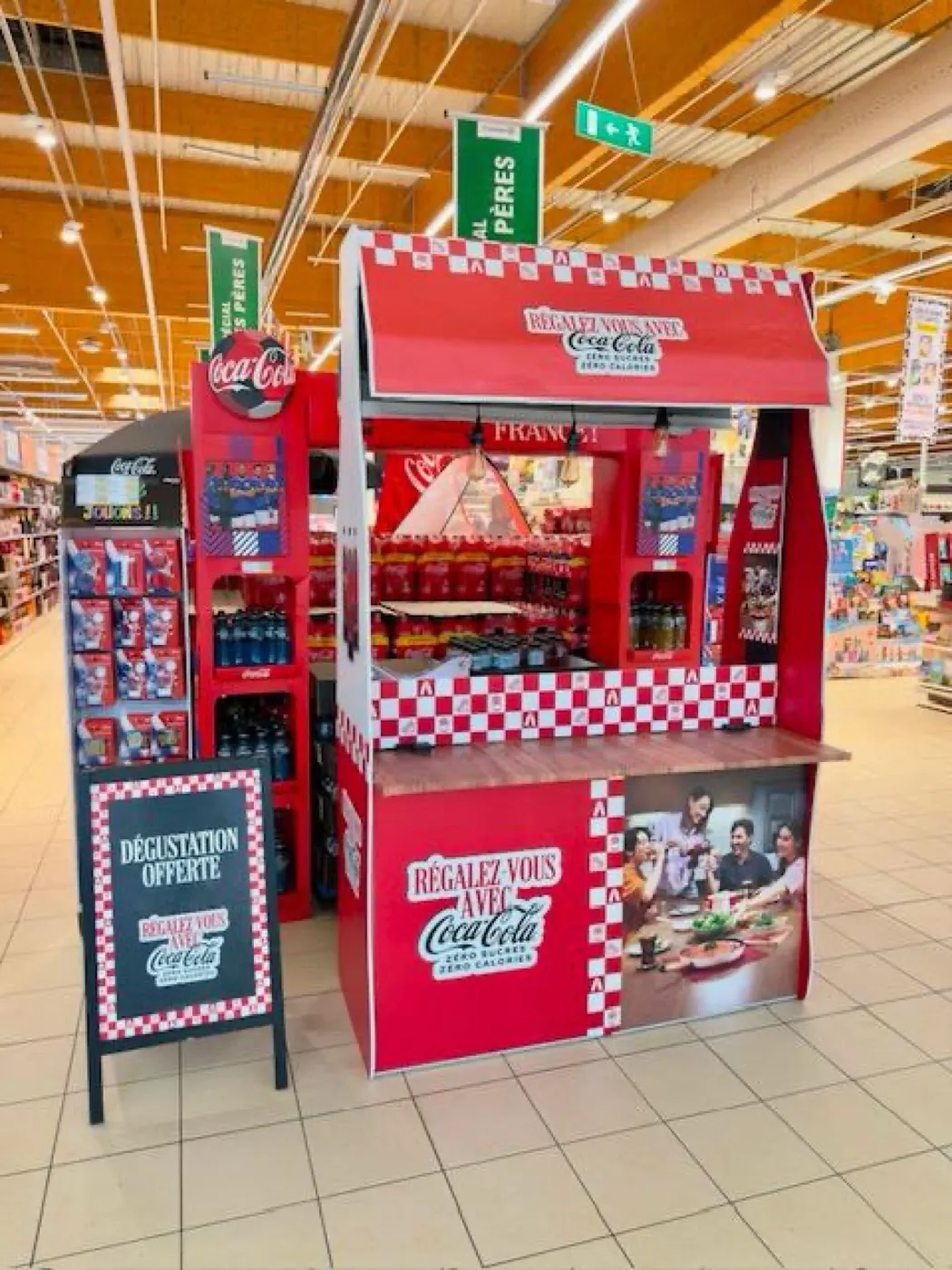 Coca-Cola — kiosque préparé depuis le stock
