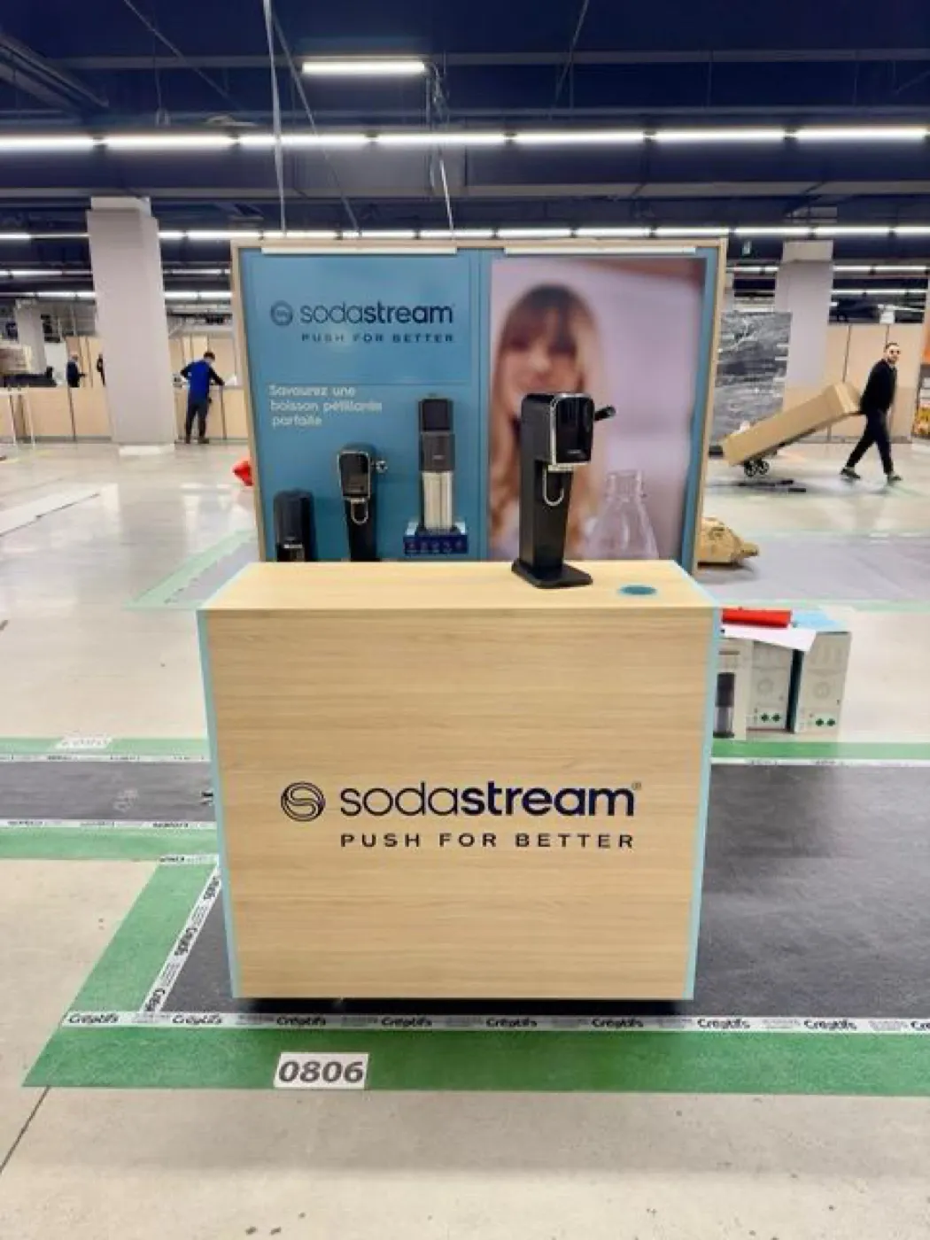 SodaStream — montage stand salon professionnel